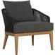 Capri Natural / Gracebay Grey Outdoor Lounge Chair